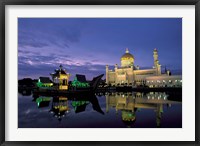 Sultan Omar Ali Saifuddin Mosque, Brunei Framed Print
