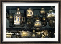 Artwork of Moroccan Brass Lanterns, Casablanca, Morocco Fine Art Print