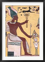 History with Painting Artwork in Luxor, Egypt Fine Art Print