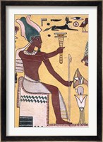History with Painting Artwork in Luxor, Egypt Fine Art Print