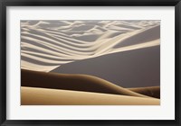 Abstract of desert shapes, Badain Jaran Desert, Inner Mongolia, China Fine Art Print