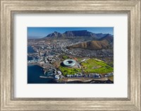 Aerial of Stadium, Golf Club, Table Mountain, Cape Town, South Africa Fine Art Print