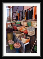 Africa, Morocco, Marrakech. Spices of the mellah of Marrakech. Fine Art Print