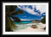Anse Patates Beach, La Digue Island, Seychelles Fine Art Print