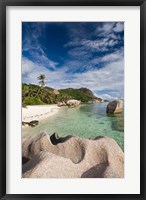 Anse Source D'Argent Beach, L'Union Estate Plantation, La Digue Island, Seychelles Fine Art Print