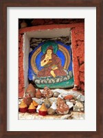 Clay Stupas, Paro, Bhutan Fine Art Print