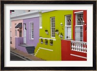 Colorful houses, Bo-Kaap, Cape Town, South Africa Fine Art Print