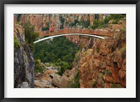 Footbridge over Blyde River, Blyde River Canyon Reserve, South Africa Fine Art Print