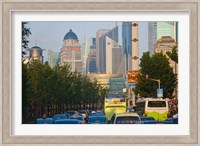 Freeway during rush hour, Shanghai, China Fine Art Print