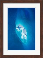 Antarctica, Iceberg framed in arch of another in Wilhelmina Bay. Fine Art Print