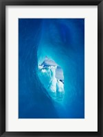 Antarctica, Iceberg framed in arch of another in Wilhelmina Bay. Fine Art Print