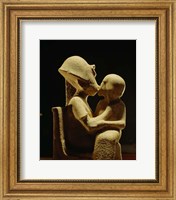 Akhenaten with child, Egyptian Museum, Amarna, Cairo, Egypt Fine Art Print