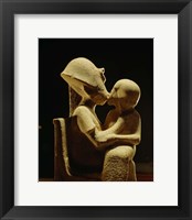 Akhenaten with child, Egyptian Museum, Amarna, Cairo, Egypt Fine Art Print