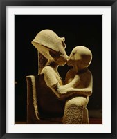 Akhenaten with child, Egyptian Museum, Amarna, Cairo, Egypt Fine Art Print