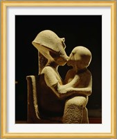 Akhenaten with child, Egyptian Museum, Amarna, Cairo, Egypt Fine Art Print