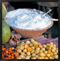 Afghanistan, Tashkurghan, Bazaar stall cuisines Fine Art Print