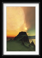 Cosmic landscape on another world Fine Art Print