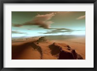 Overhead view of a vast desert wilderness Fine Art Print