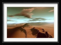 Overhead view of a vast desert wilderness Fine Art Print