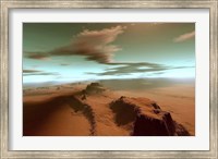 Overhead view of a vast desert wilderness Fine Art Print