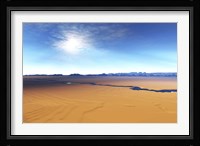 A river flows through this desert wilderness area Fine Art Print