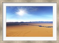A river flows through this desert wilderness area Fine Art Print