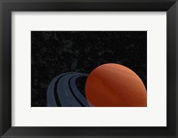 A beautiful planet with rings Fine Art Print