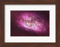 A huge nebula contains millions of stars and planets Fine Art Print