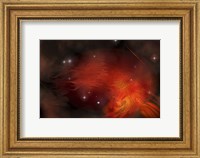 A vast nebula in the expanse of the universe Fine Art Print