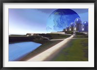 Alien World with Strange Architecture Fine Art Print