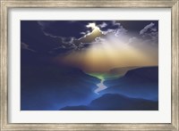 Morning mist surrounds the mountains of this beautiful valley Fine Art Print