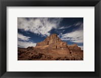 Red rock formation illuminatd by moonlight in Arches National Park, Utah Fine Art Print