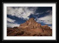 Red rock formation illuminatd by moonlight in Arches National Park, Utah Fine Art Print