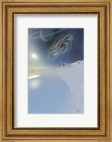Wintery seascape of an ice world Fine Art Print