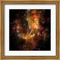 A colorful nebula and stars in the cosmos Fine Art Print