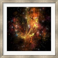 A colorful nebula and stars in the cosmos Fine Art Print