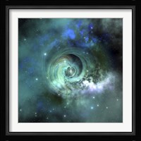 A gorgeous nebula in outer space Framed Print