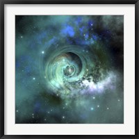 A gorgeous nebula in outer space Framed Print