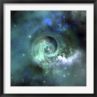 A gorgeous nebula in outer space Framed Print