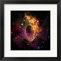 A nebular cluster of gases and stars Fine Art Print