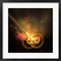 Stars and gases collide to form this spacial phenomenon Fine Art Print