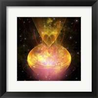 Stars are born in this hourglass shaped nebula out in the cosmos Fine Art Print