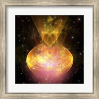 Stars are born in this hourglass shaped nebula out in the cosmos Fine Art Print