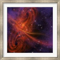 This cosmic phenomenon is a whirlwind in space Fine Art Print