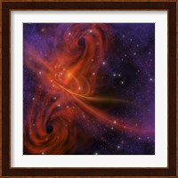 This cosmic phenomenon is a whirlwind in space Fine Art Print
