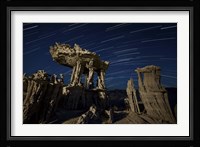 Incricate sand tufa formations along the shores of Mono Lake, California Fine Art Print