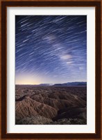 Milky Way above the Borrego Badlands, California Fine Art Print