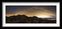 A partly coiudy sky over Borrego Springs, California Fine Art Print