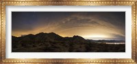 A partly coiudy sky over Borrego Springs, California Fine Art Print