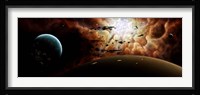 The view from a busy planetary system to a nearby stellar nursery Fine Art Print